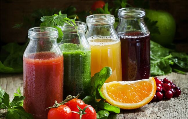 Freshly squeezed natural juice for the treatment and prevention of varicose veins